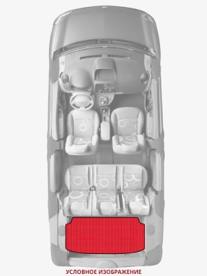 ЭВА коврики «Queen Lux» багажник для Honda Stepwgn (1G)